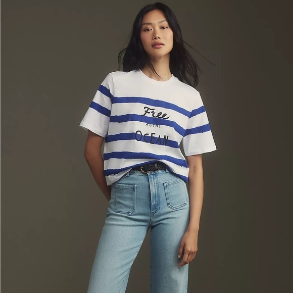 NWT Scotch & Soda Breton Striped Tee - Picture 4 of 4